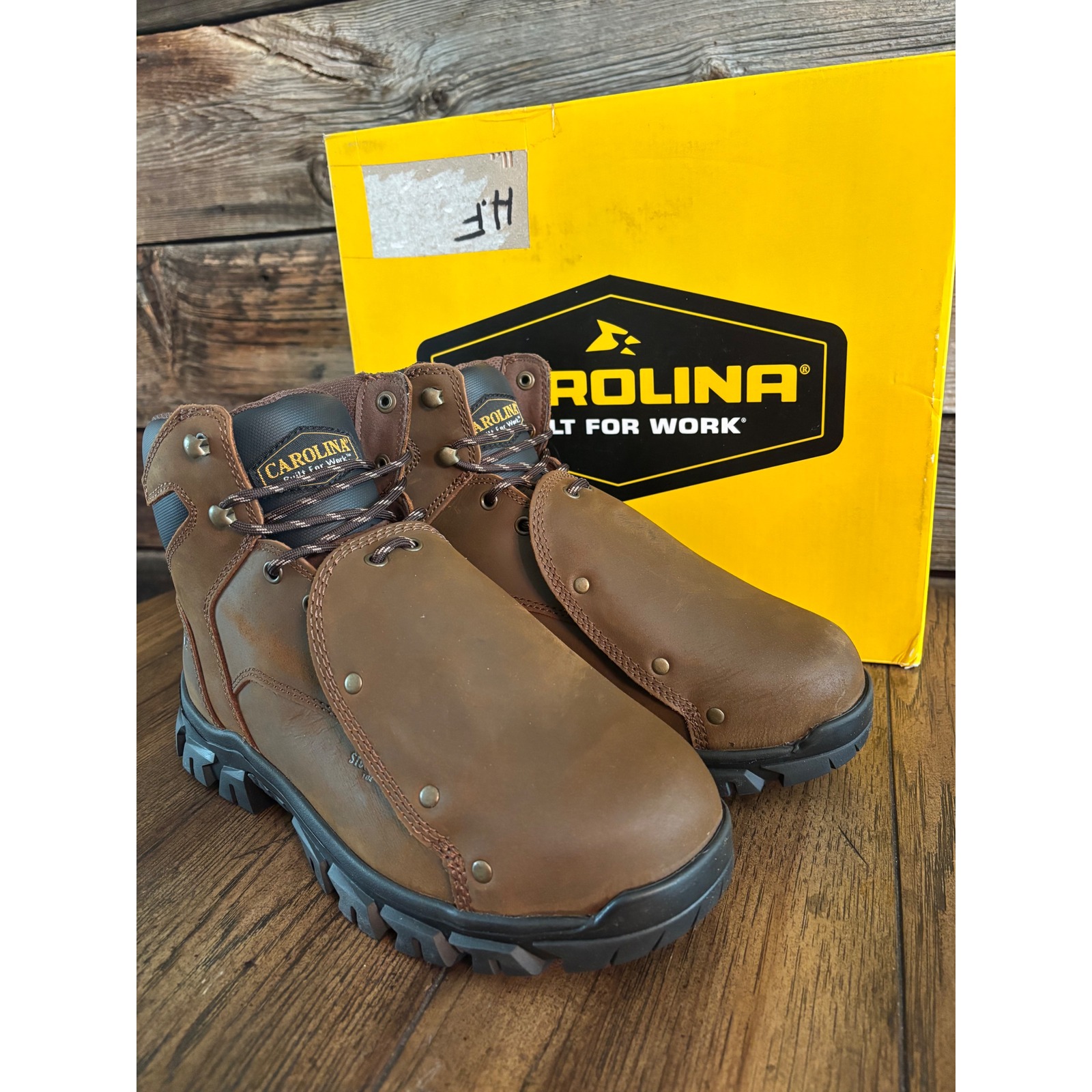 Carolina Ca3595 Gruntz Mens 6in Steel Toe External Metguard Work Boots 9.5 2e